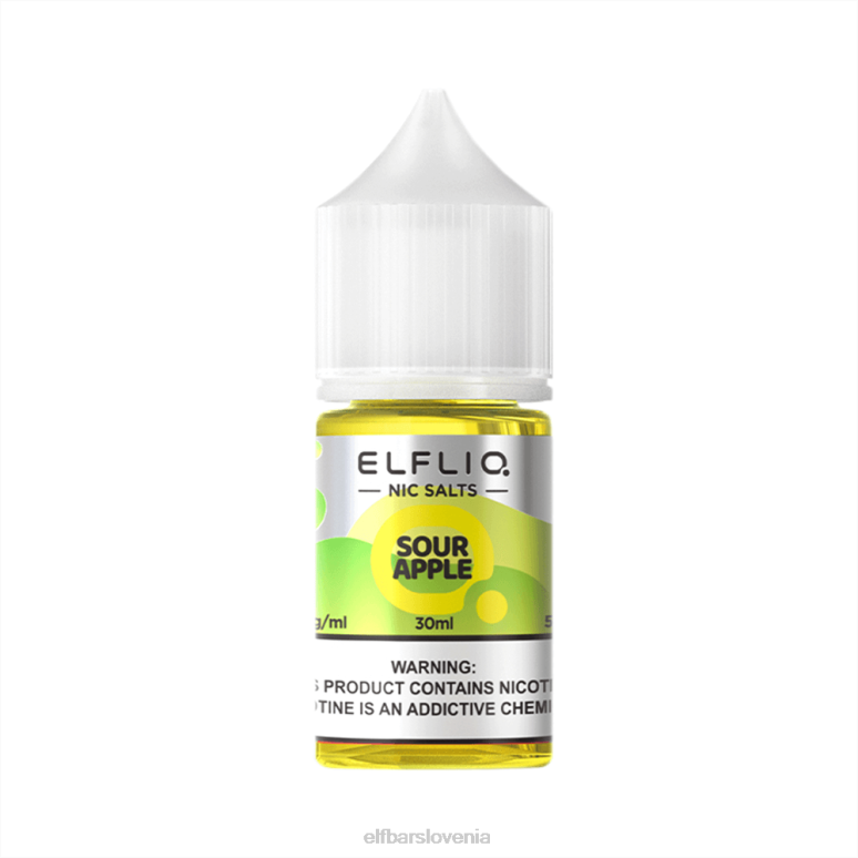 ELFBAR ELFLIQ Nic sol 30ml kislo jabolko 624HX28