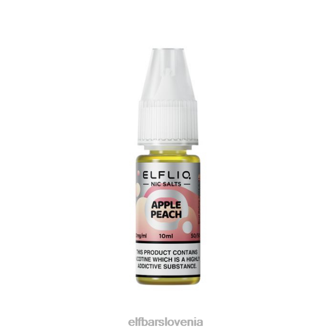 elfbar elfliq jabolko breskev nične soli - 10 ml-10 mg/ml 42VJN219