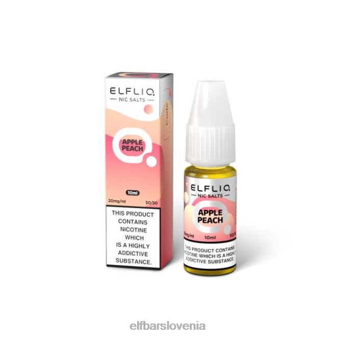elfbar elfliq jabolko breskev nične soli - 20 ml-20 mg/ml 42VJN220