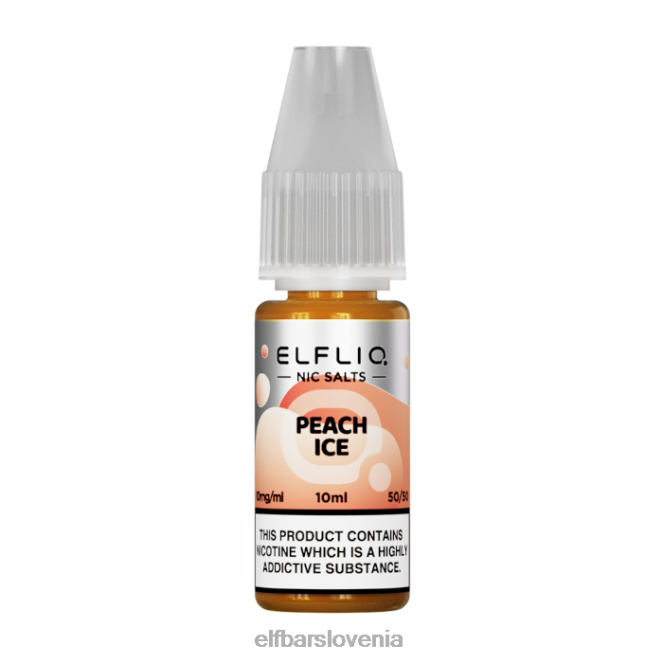 elfbar elfliq nične soli - breskev led - 10 ml-10 mg/ml 42VJN185