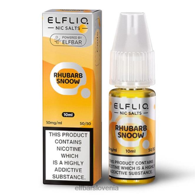 elfbar elfliq nične soli - rabarbara snoow - 10 ml-20 mg/ml 42VJN172