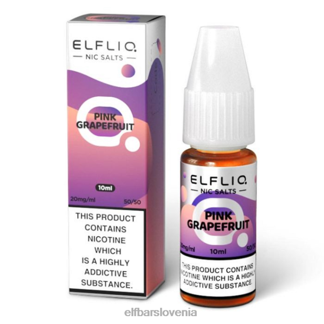 elfbar elfliq rožnate grenivke nične soli - 10 ml-5 mg 42VJN201