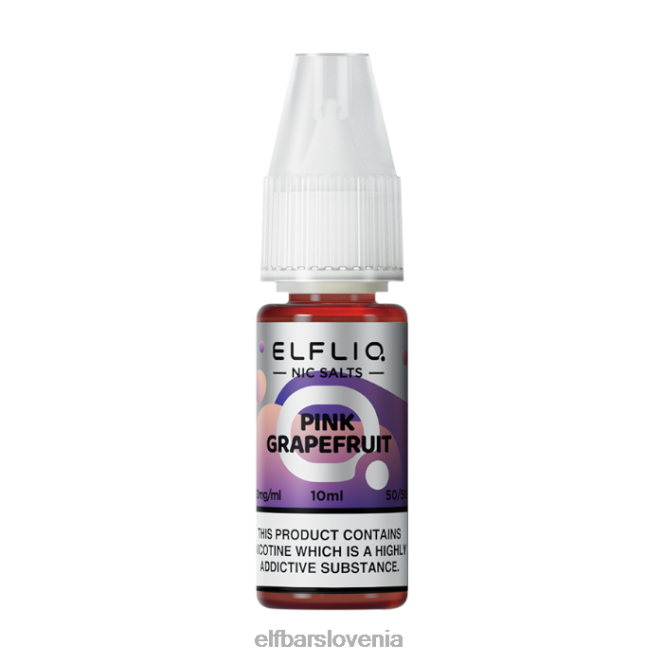elfbar elfliq rožnate grenivke nične soli - 10 ml-5 mg 42VJN201