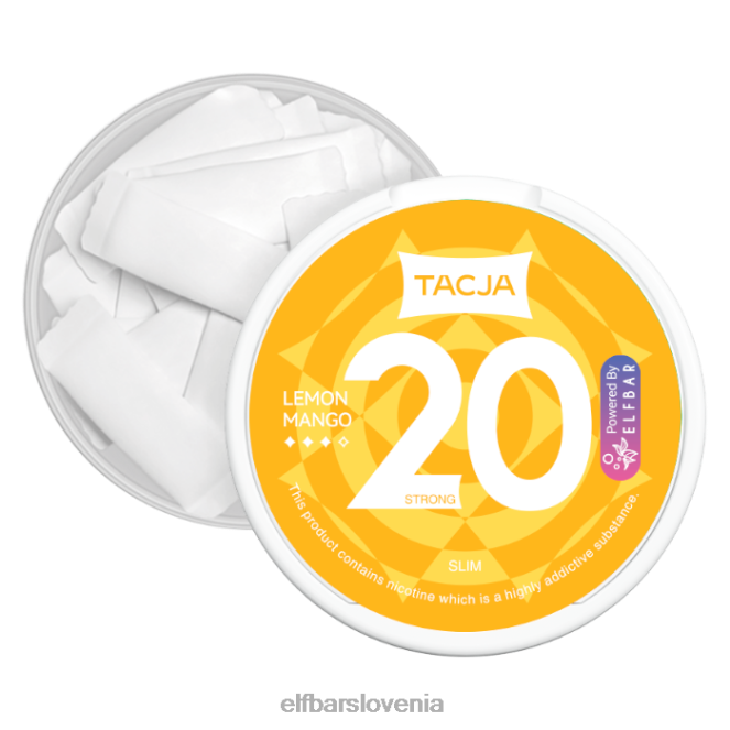 elfbar tacja nikotinska vrečka - limona mango - 1pk-20mg/g 42VJN224