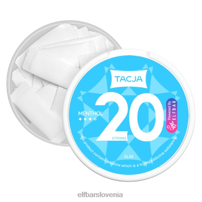 elfbar tacja nikotinska vrečka - mentol - 1pk-18mg/g 42VJN222