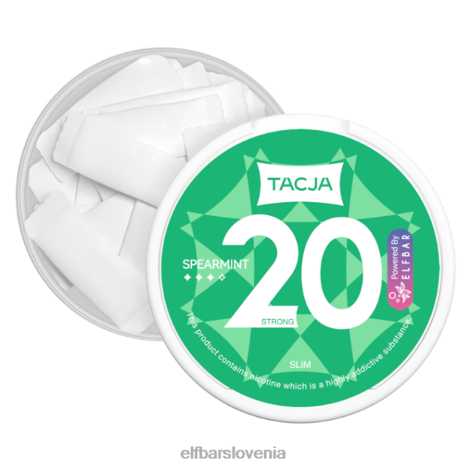 elfbar tacja nikotinska vrečka - spearmint - 1pk-12mg/g 42VJN225