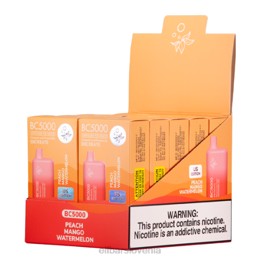 ELFBAR breskev mango lubenica bc5000 potrošnik - enkratno - 50 mg V6203