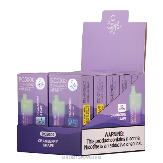 ELFBAR brusnica grozdje bc5000 potrošnik - enkratno - 0mg V62035