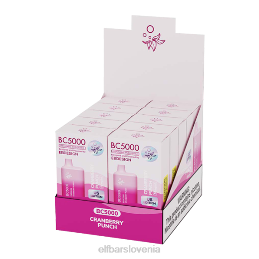 ELFBAR cranberry luknjač bc5000 potrošnik - enojni V6205