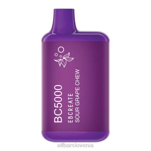 ELFBAR žvečenje kislega grozdja ebcreate bc5000 termalna izdaja potrošnik - 50 mg - enkrat V62069