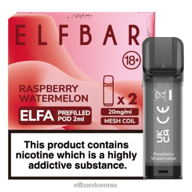 elfbar elfa napolnjena kapsula - 2 ml - 20 mg (2 paketa) 42VJN122 malina lubenica