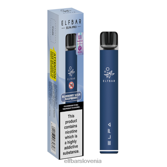 elfbar elfa pro pod kit - za ponovno polnjenje 42VJN69 mornarsko modra + borovničevo kisla napolnjena stroka