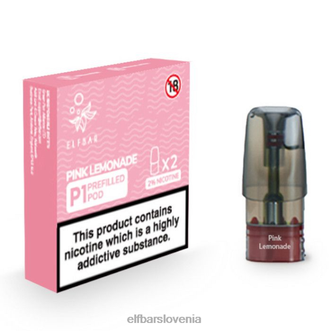 elfbar mate 500 p1 napolnjeni kapsuli - 20 mg (2 paketa) 42VJN150 roza limonada