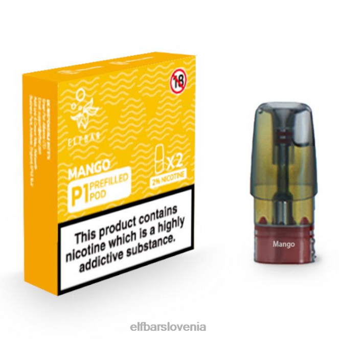 elfbar mate 500 p1 napolnjeni kapsuli - 20 mg (2 paketa) 42VJN153 mango