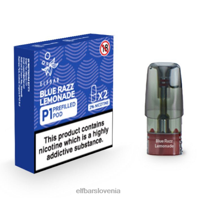 elfbar mate 500 p1 napolnjeni kapsuli - 20 mg (2 paketa) 42VJN154 modra razz limonada