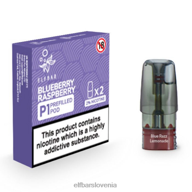 elfbar mate 500 p1 napolnjeni kapsuli - 20 mg (2 paketa) 42VJN157 borovnica malina