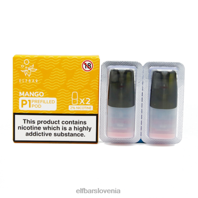 elfbar mate 500 p1 napolnjeni stroki - 20 mg (2 paketa) ananasov led 42VJN151