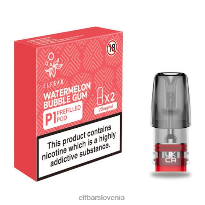 elfbar mate 500 p1 napolnjeni stroki - 20 mg (2 paketa) žvečilni gumi iz lubenice 42VJN159