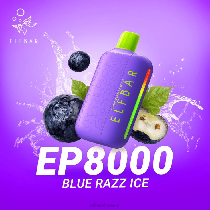 ELFBAR Vape za enkratno uporabo new ep8000 puffs breskev jagodičja 80DD664