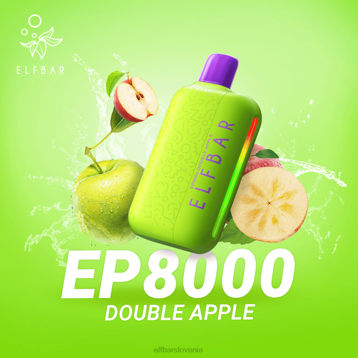ELFBAR Vape za enkratno uporabo new ep8000 puffs dvojno jabolko 80DD672