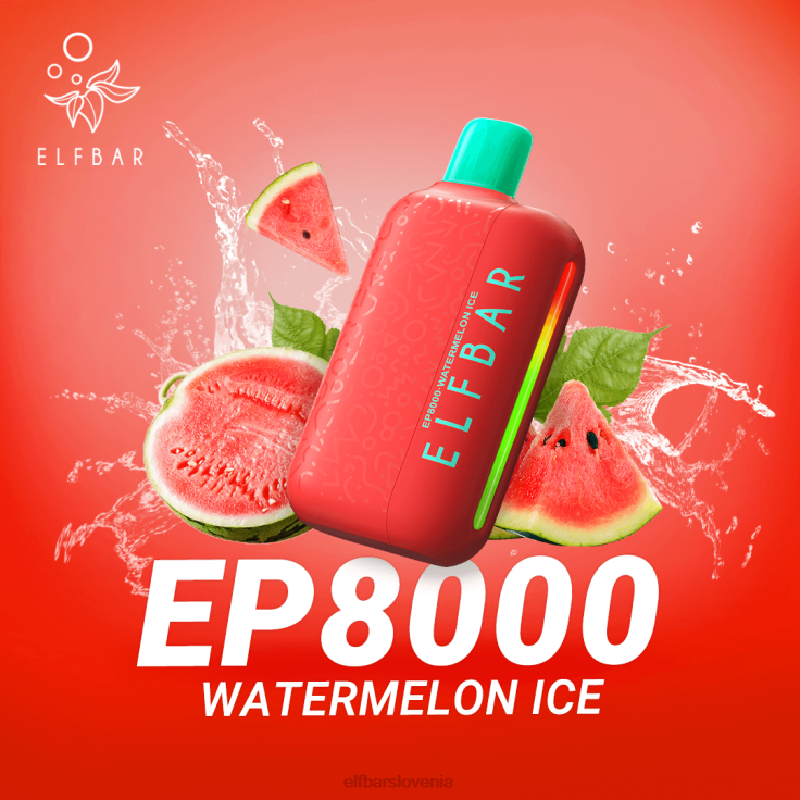 ELFBAR Vape za enkratno uporabo new ep8000 puffs led iz lubenice 80DD662