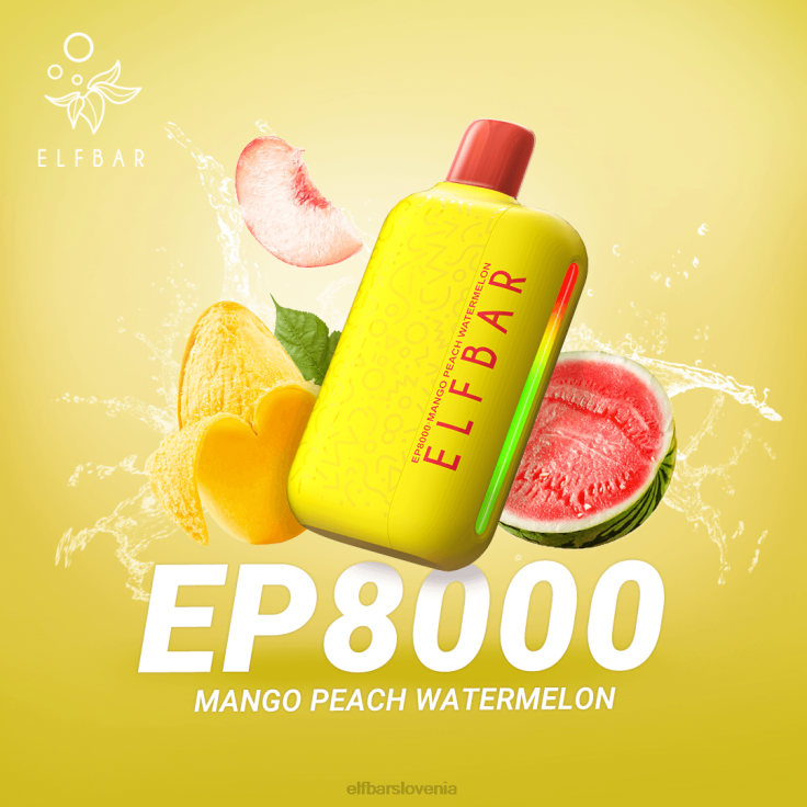 ELFBAR Vape za enkratno uporabo new ep8000 puffs mango breskev lubenica 80DD671