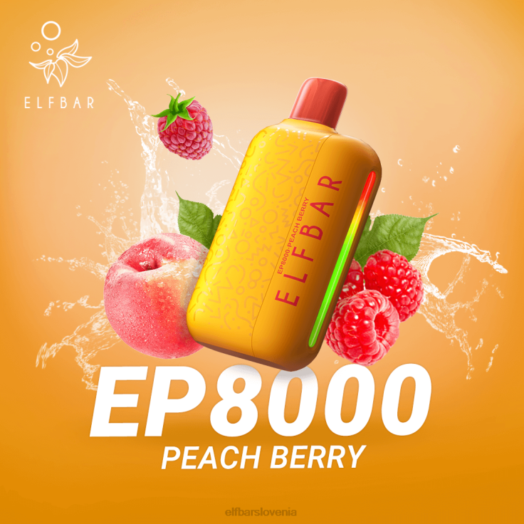 ELFBAR Vape za enkratno uporabo new ep8000 puffs robida brusnica 80DD667