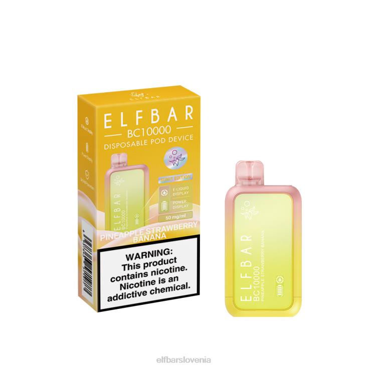 ELFBAR Vape za enkratno uporabo nov bc10000 10000puffs ananas jagoda banana 80DD643