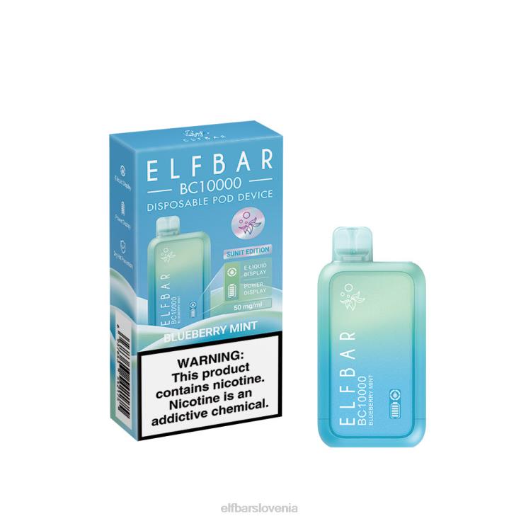 ELFBAR Vape za enkratno uporabo nov bc10000 10000puffs borovničeva meta 80DD637