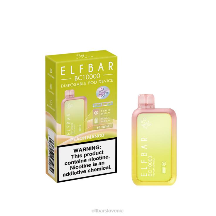 ELFBAR Vape za enkratno uporabo nov bc10000 10000puffs breskev mango 80DD642