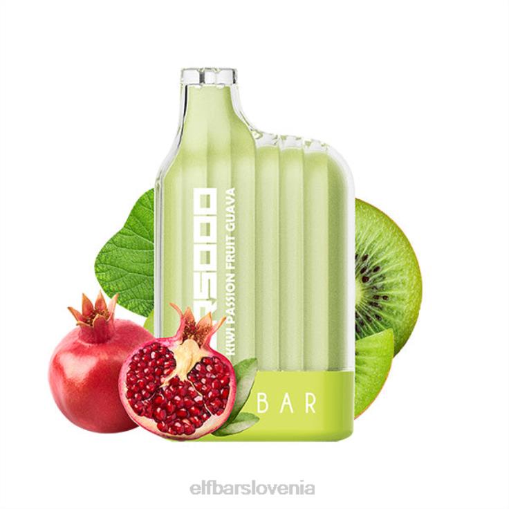 ELFBAR cr5000 vape za enkratno uporabo 5000 vpihov kivi pasijonka guava 80DD631