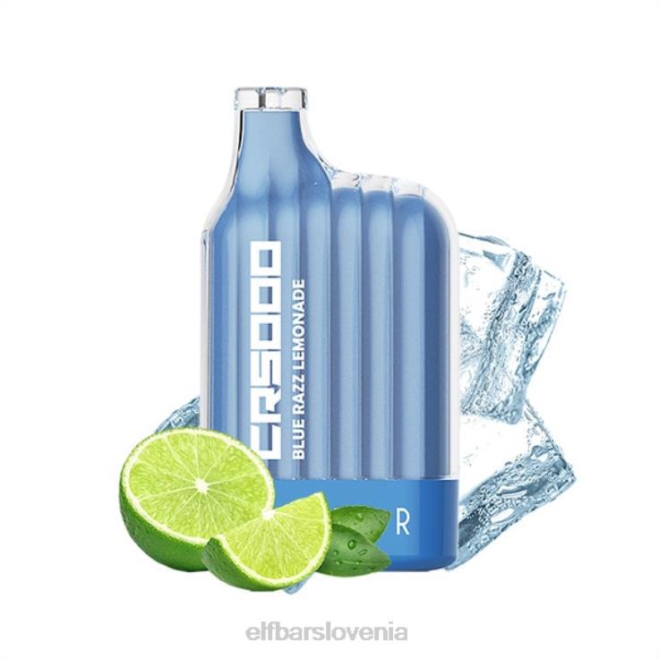 ELFBAR cr5000 vape za enkratno uporabo 5000 vpihov modra razz limonada 80DD629