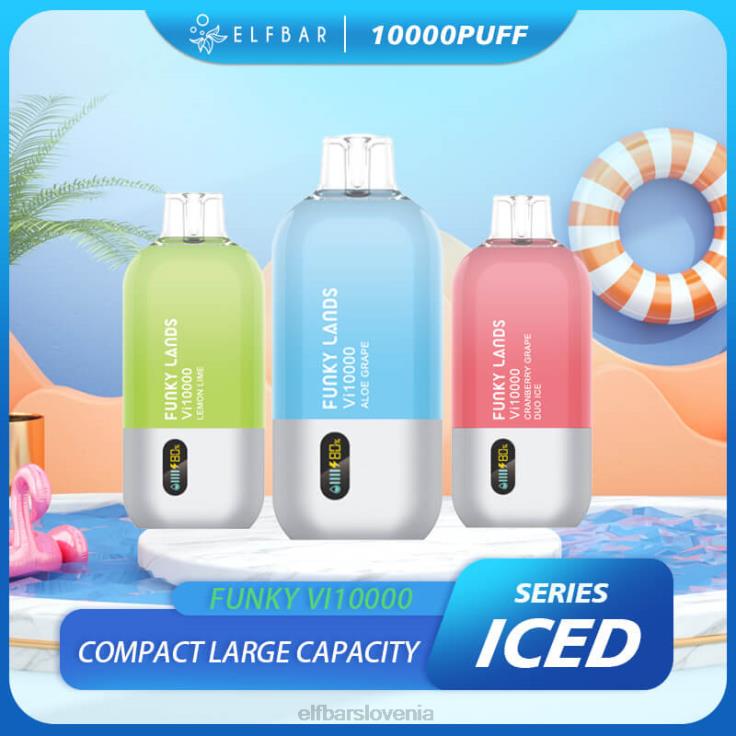ELFBAR funky lands najboljši okus za enkratno uporabo vape vi10000 ledena serija klasična ledena kava 80DD6155