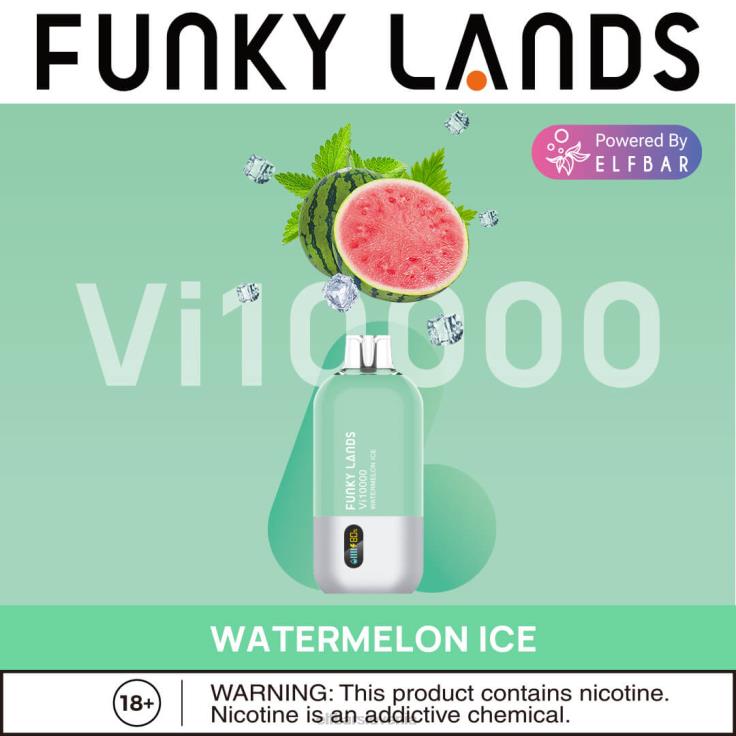 ELFBAR funky lands najboljši okus za enkratno uporabo vape vi10000 ledena serija lubenica malina duo led 80DD6152