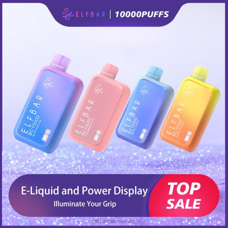 ELFBAR najboljši okus za enkratno uporabo vape bc10000 najboljša prodaja modri razz led 80DD610