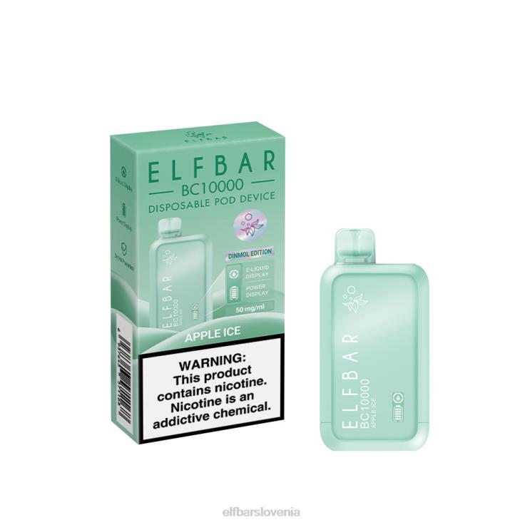ELFBAR najboljši okus za enkratno uporabo vape serije bc10000 ice jabolčni led 80DD64