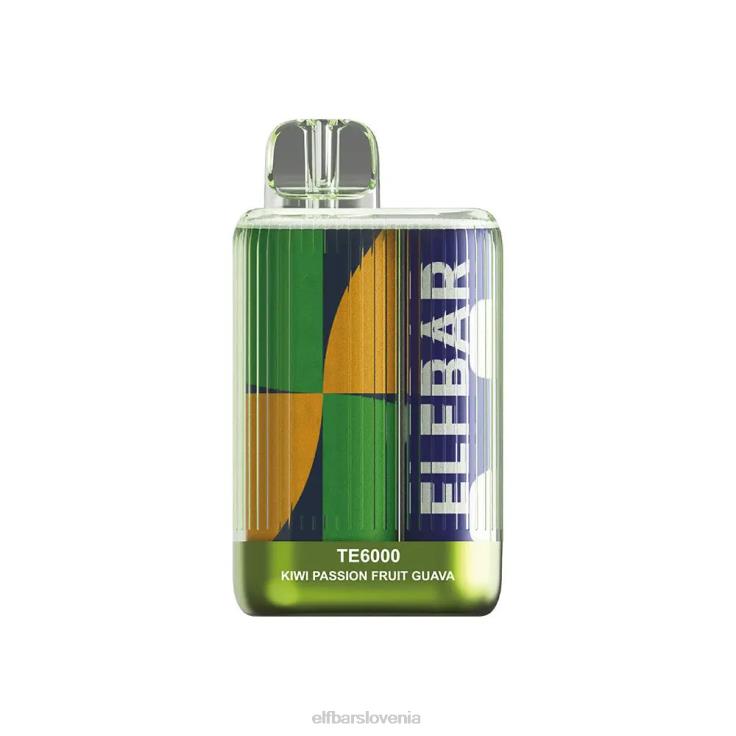 ELFBAR vape te6000 za enkratno uporabo kivi pasijonka guava 80DD684