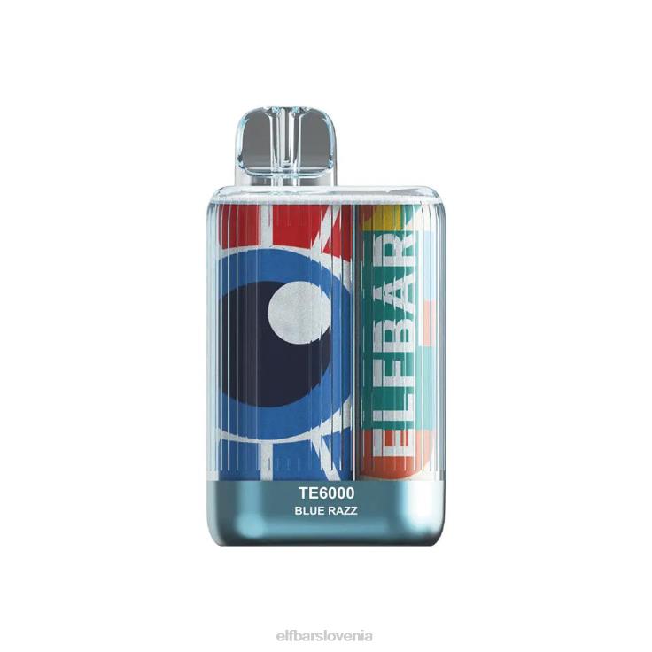 ELFBAR vape te6000 za enkratno uporabo modra razz 80DD691