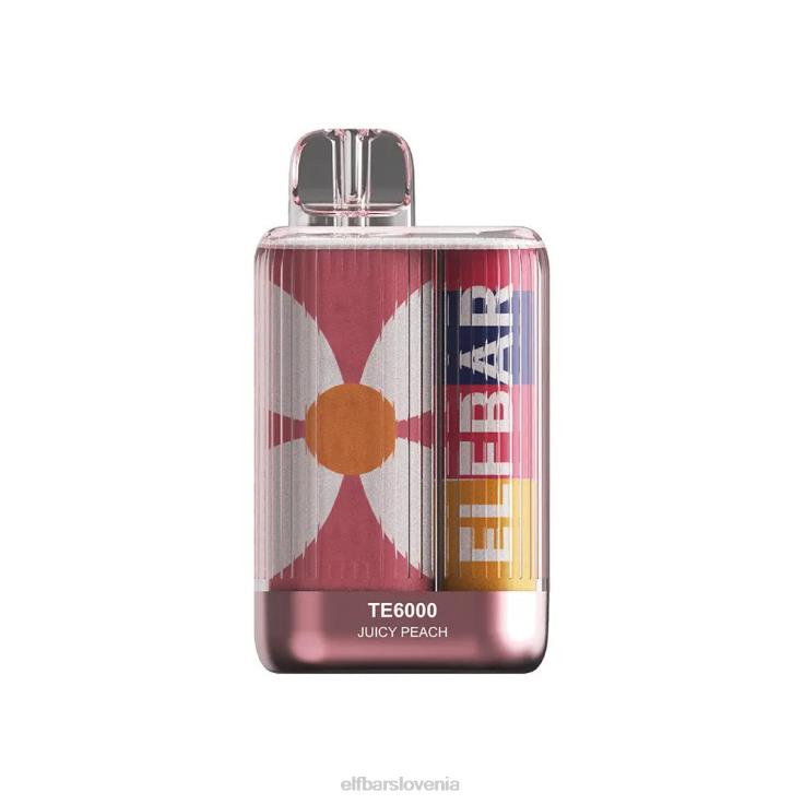 ELFBAR vape te6000 za enkratno uporabo sočna breskev 80DD685