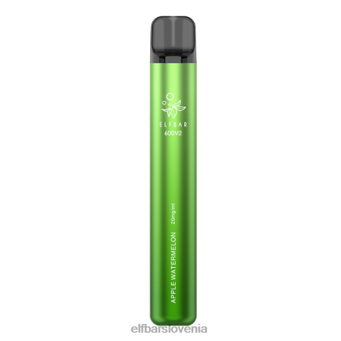 elfbar 600v2 vape za enkratno uporabo - 20 mg 42VJN21 jabolko lubenica