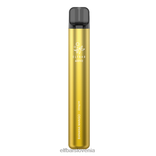 elfbar 600v2 vape za enkratno uporabo - 20 mg 42VJN22 banana mango