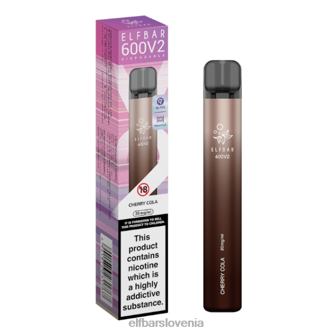 elfbar 600v2 vape za enkratno uporabo - 20 mg 42VJN8 češnjeva kola